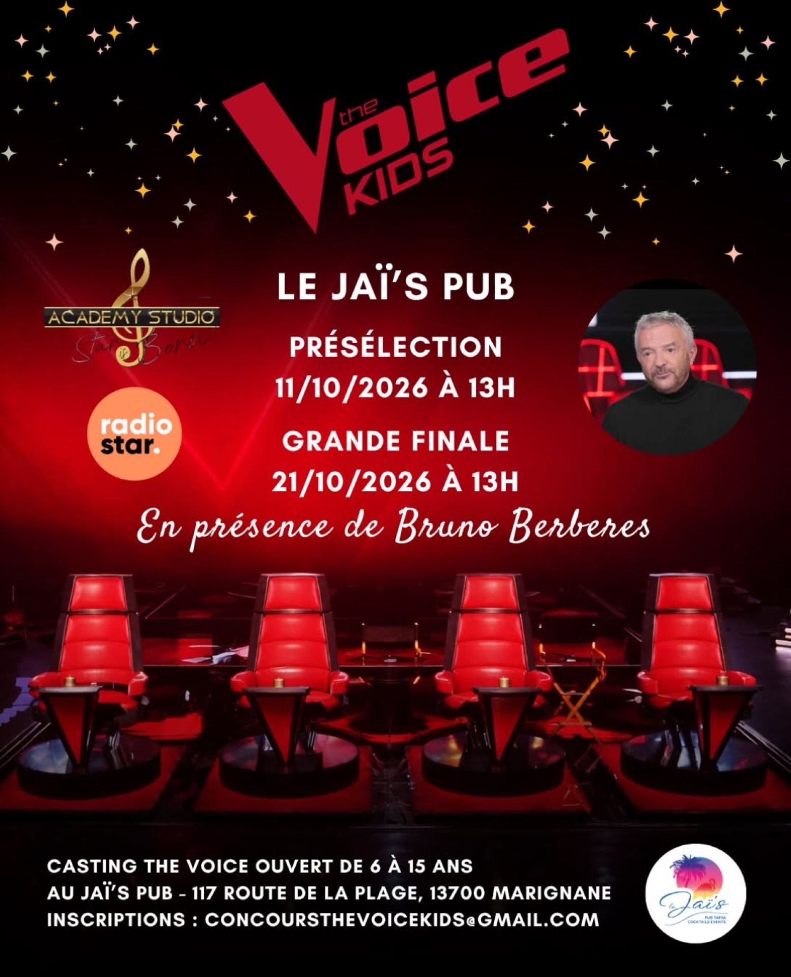 Présélection et finale de "The Voice Kids" au Jaï's Beach Pub