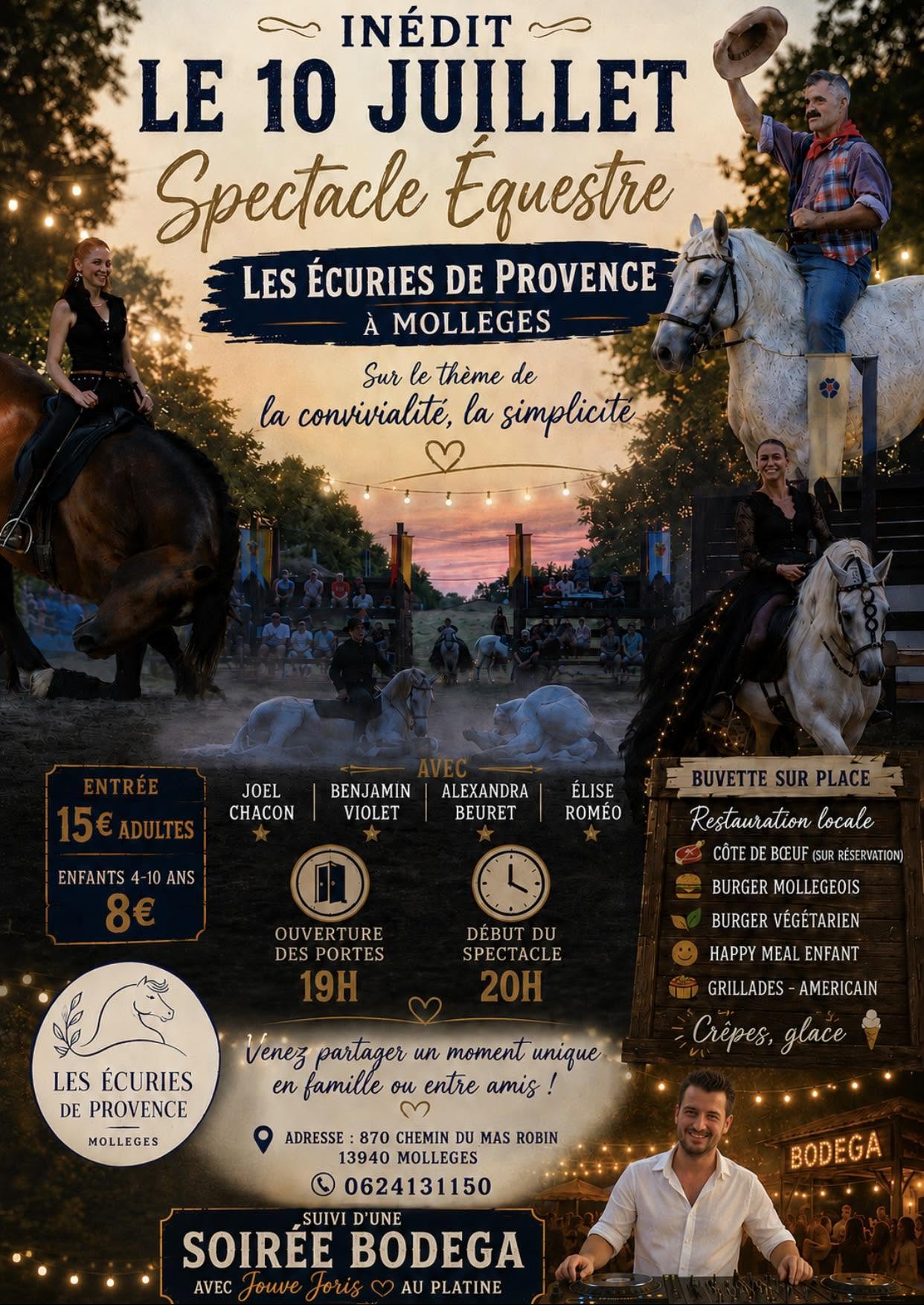 Spectacle équestre - Les Écuries de Provence