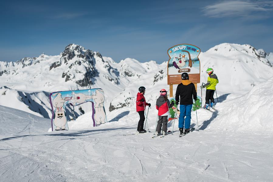 Départ de la zon  ludique Snowpy Mountain @LaToussuire