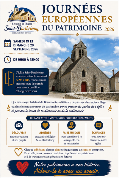 Journée du patrimoine 2026