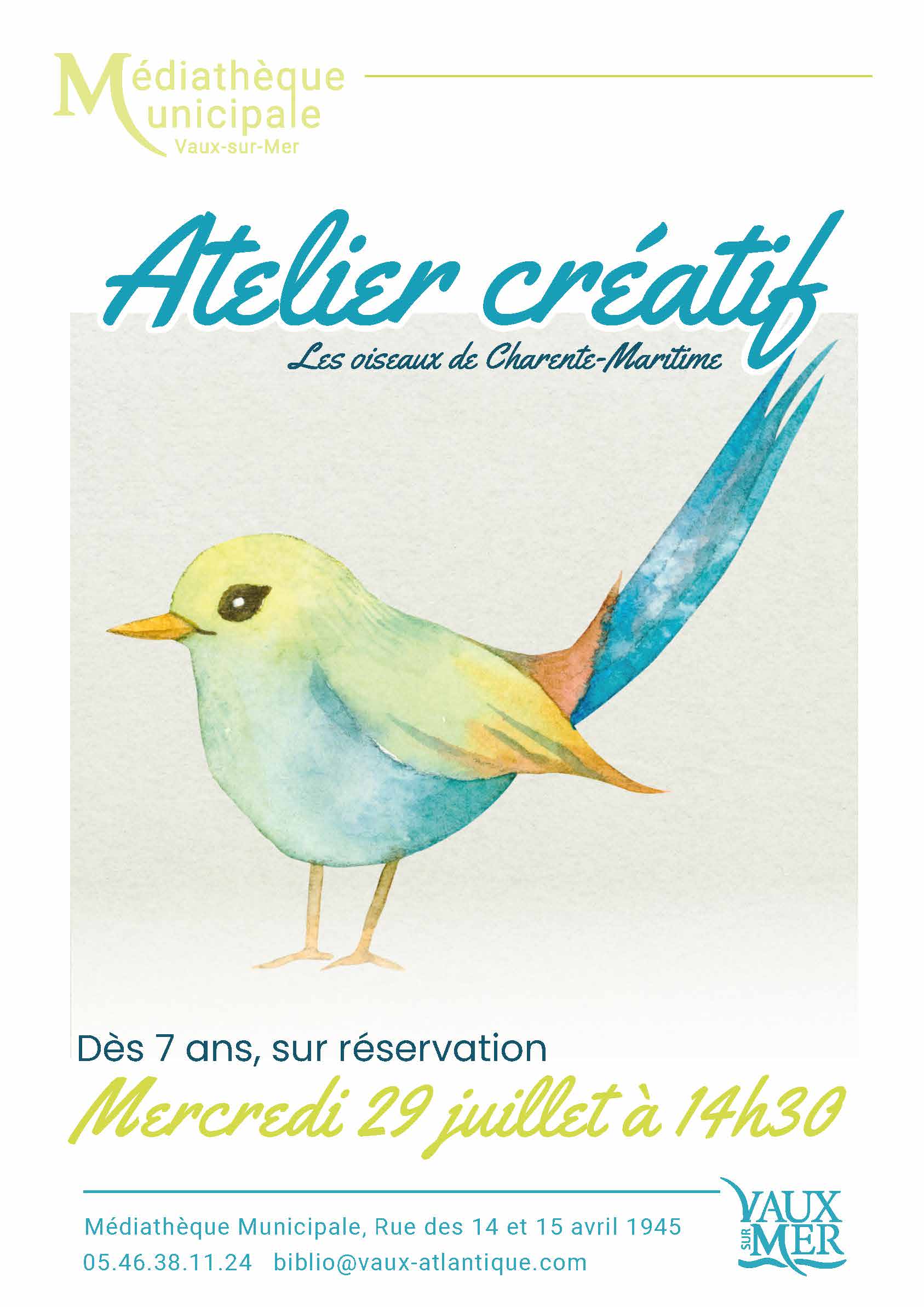 Atelier créatif - Les oiseaux de Charente-Maritime
