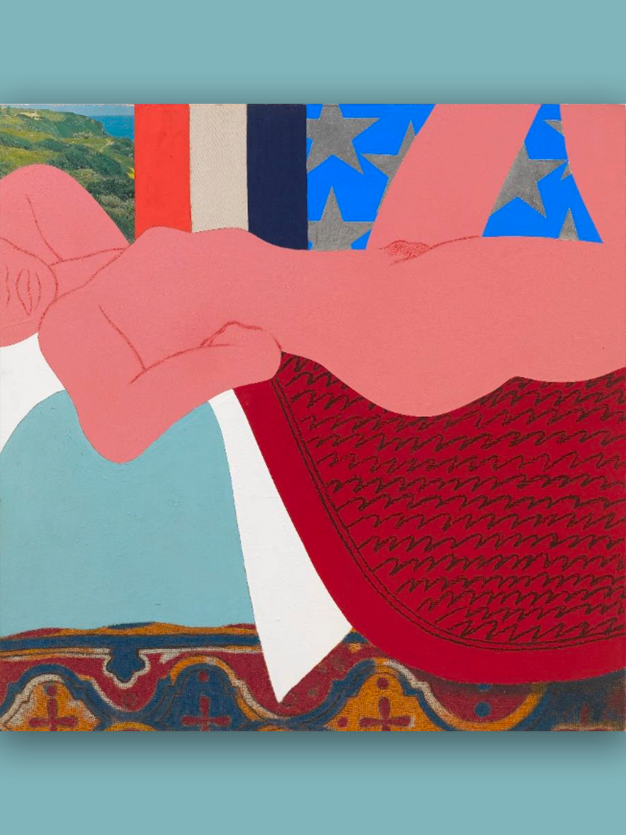 Tom Wesselmann, Great American Nude #1, 1961, technique mixte et collage sur panneau, 121,9 x 121,9 cm