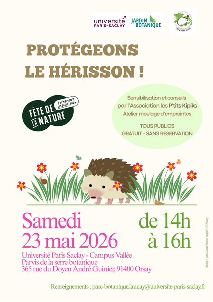 Affiche Protégeons le Hérisson !