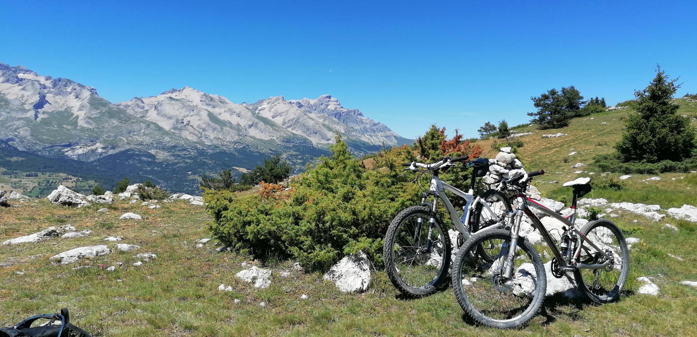 VTT dans le Dévoluy