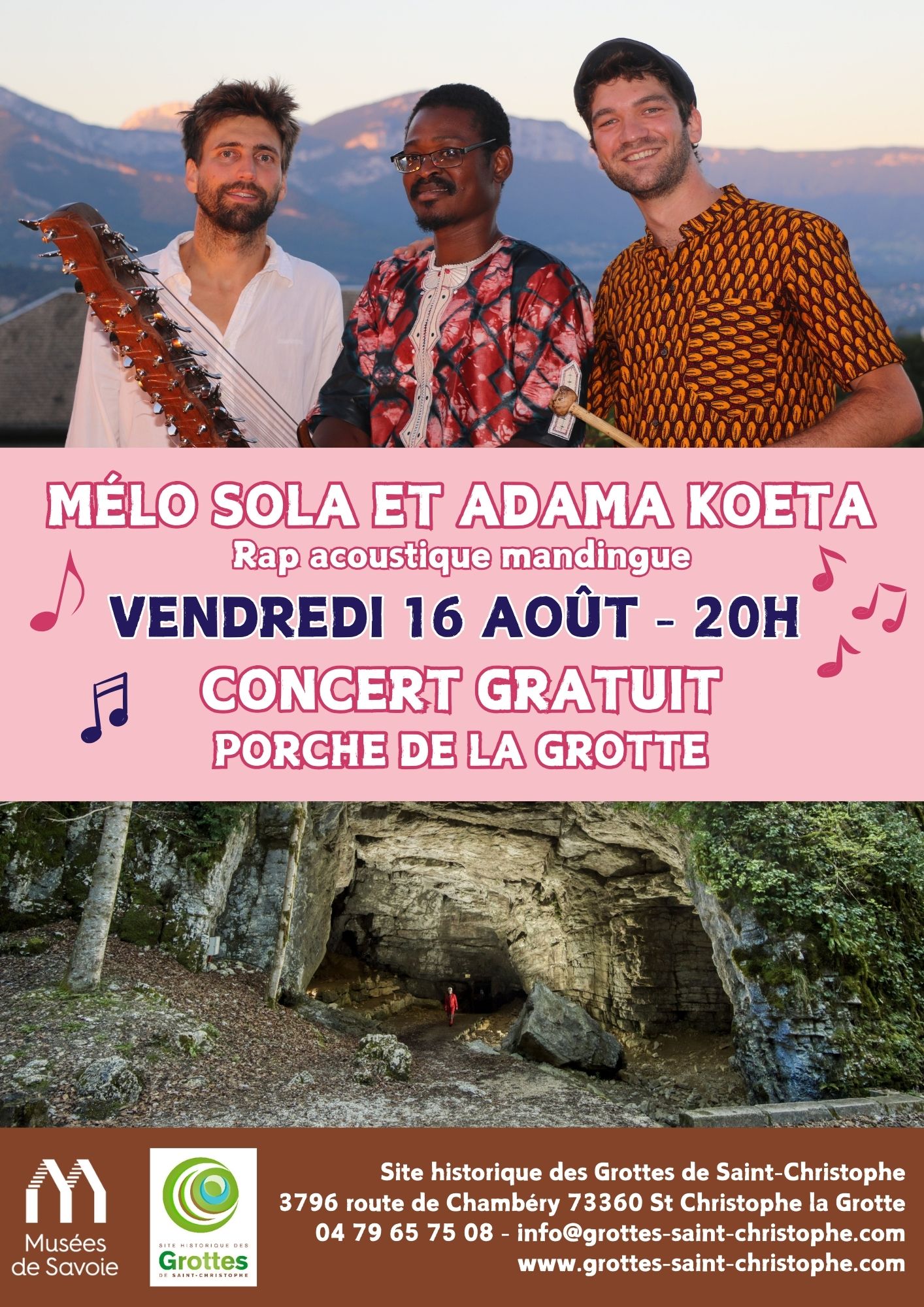 Concert aux grottes : Mélo Sola et Adama Koeta