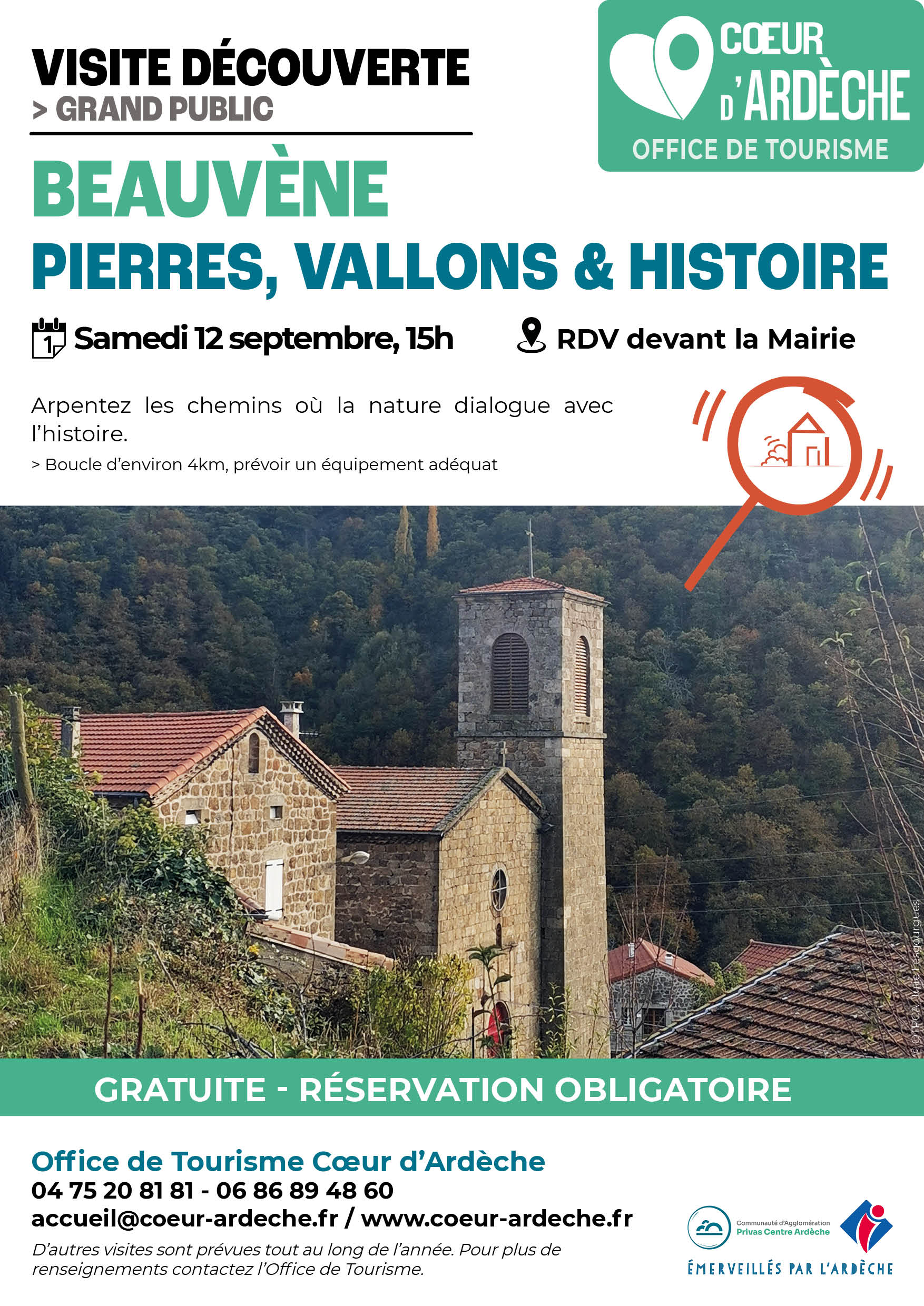 Visite-découverte "Beauvène : pierres, vallons et histoire"