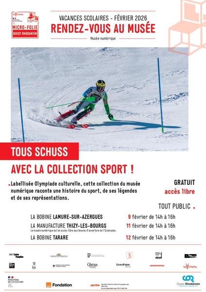 La Micro-Folie, rendez-vous au Musée, vacances scolaires - TOUS SCHUSS AVEC LA COLLECTION SPORT !