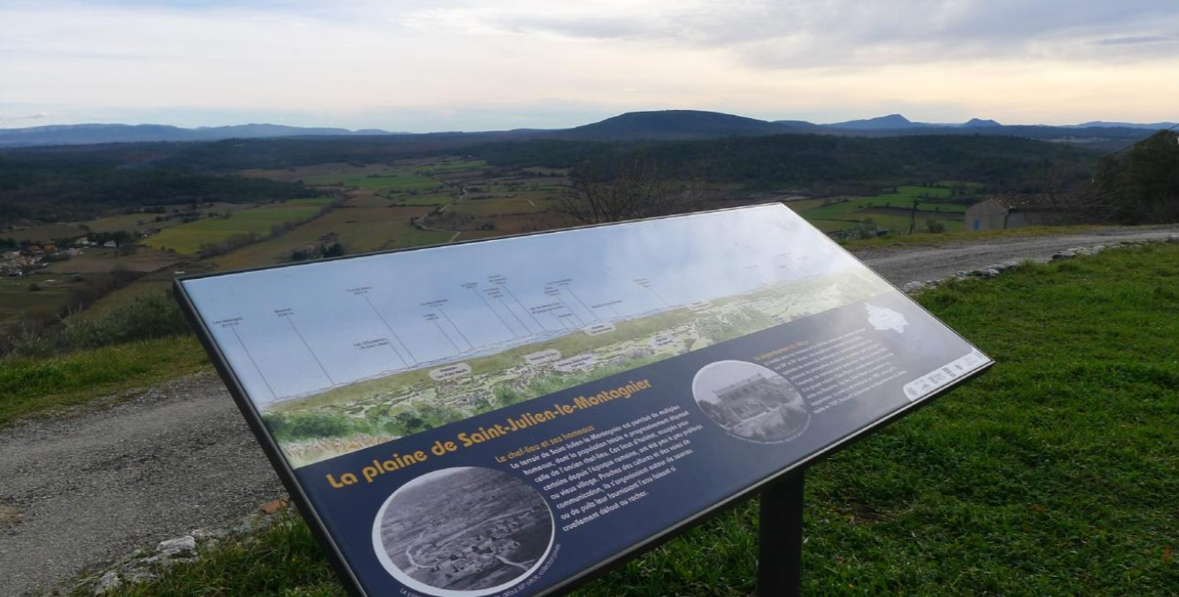 Table d'orientation : la plaine_Saint-Julien le Montagnier