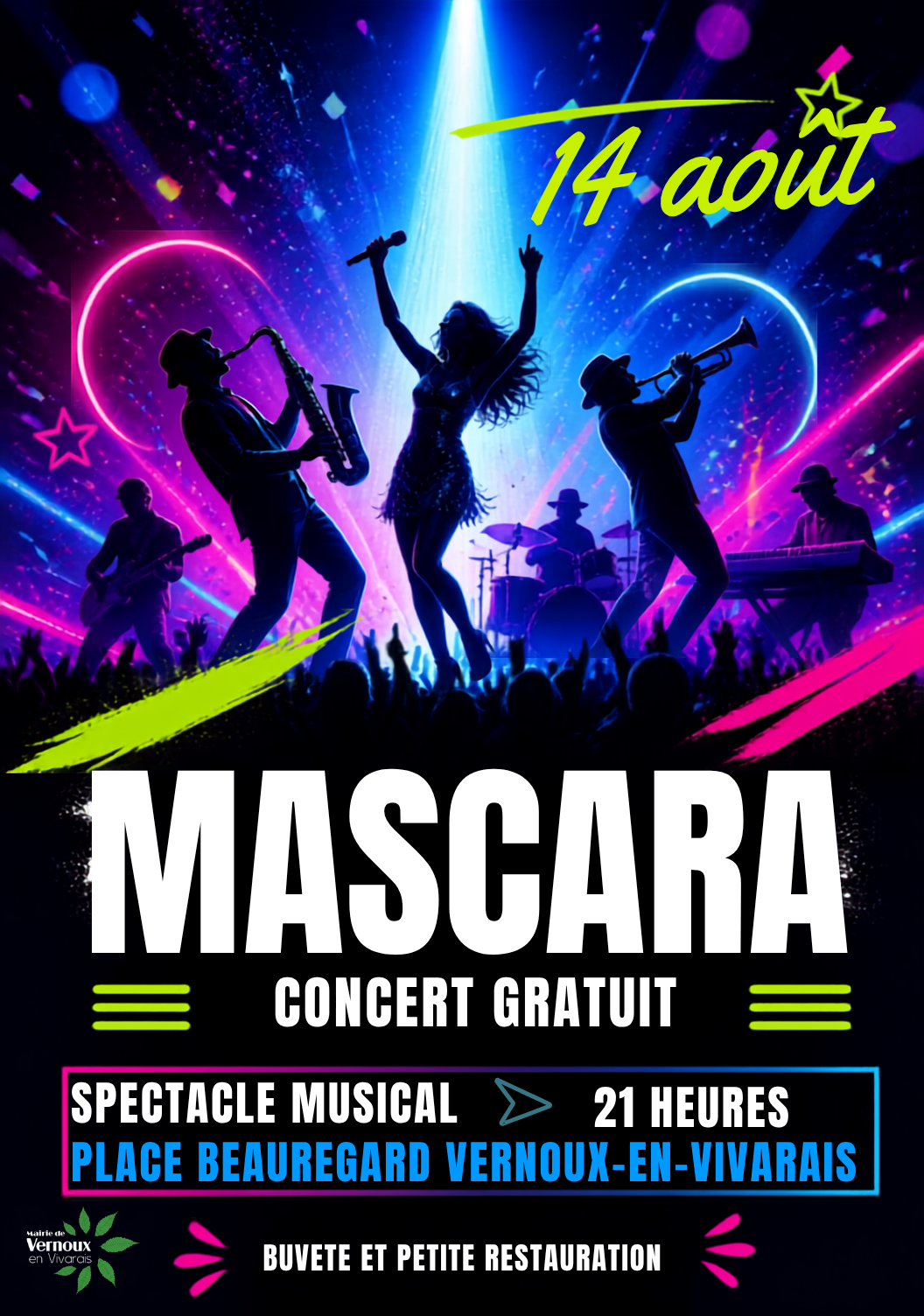 Concert de l'orchestre "Mascara" (variété française et internationale)