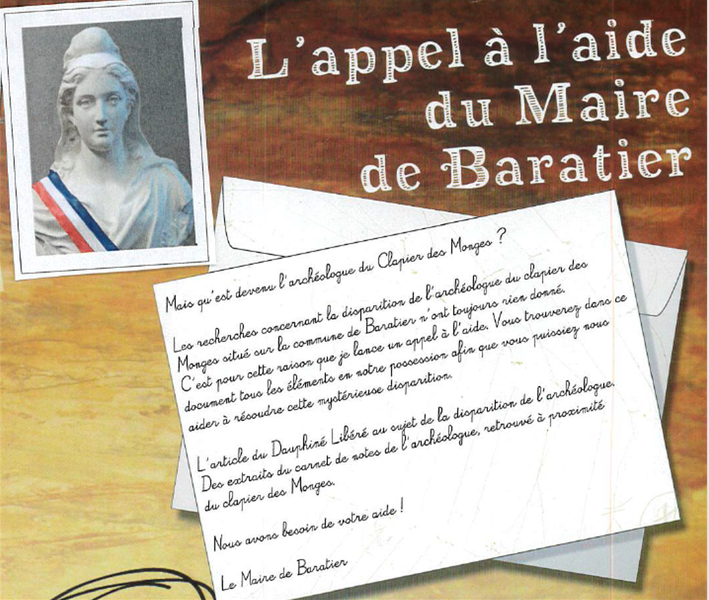 L'enquête Baratonne - Jeu de piste familial - Mairie de Baratier - © Mairie de Baratier L'enquête Baratonne - Jeu de piste familial - © Mairie de Baratier