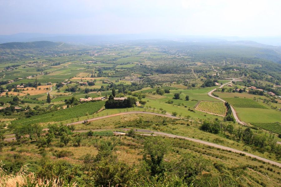 Vue depuis le belvédère de Saint-Laurent-sous-Coiron