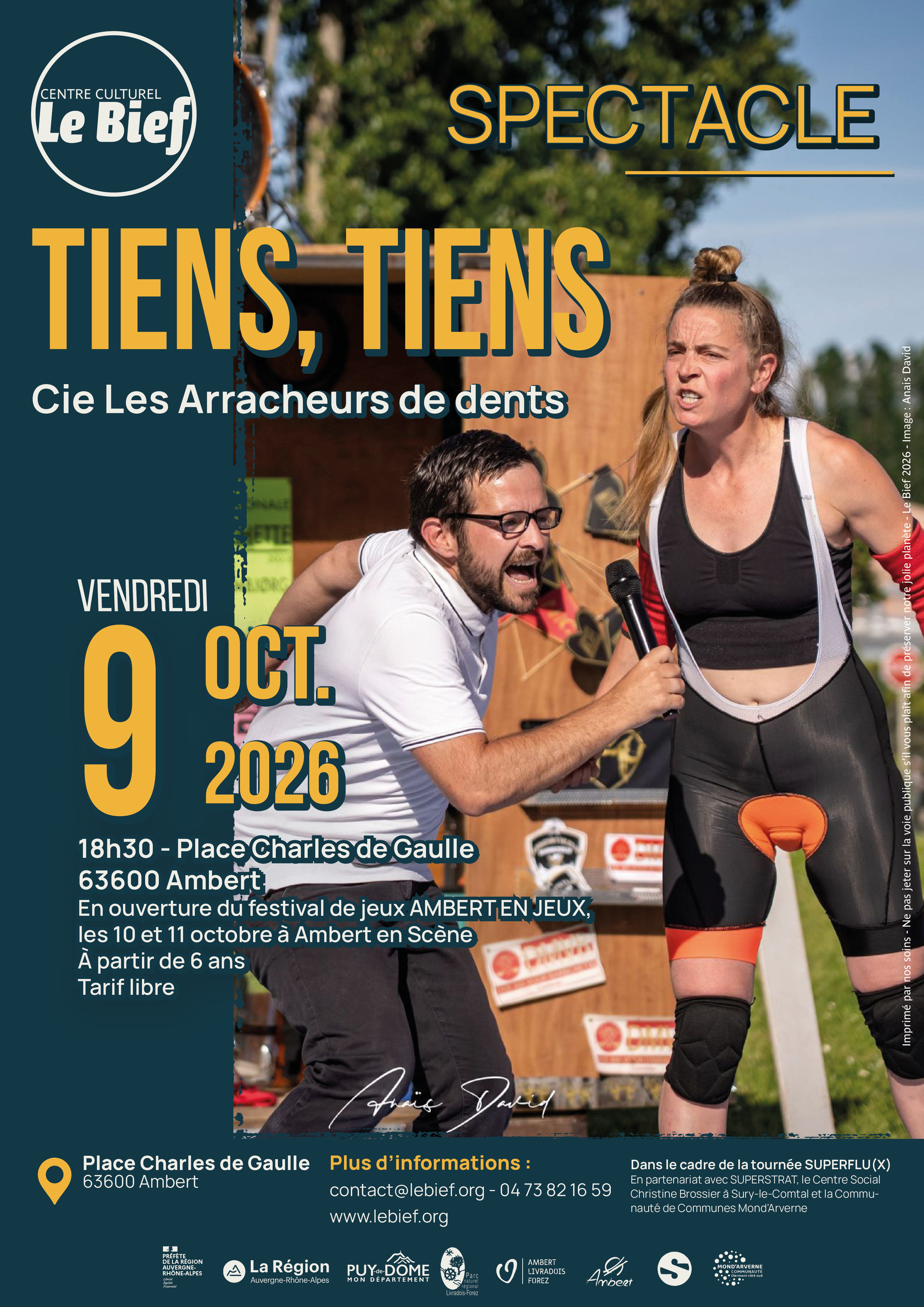 Spectacle « Tiens, tiens » // Ambert
