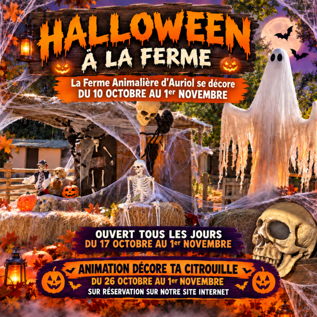 Halloween à la ferme animalière d'Auriol