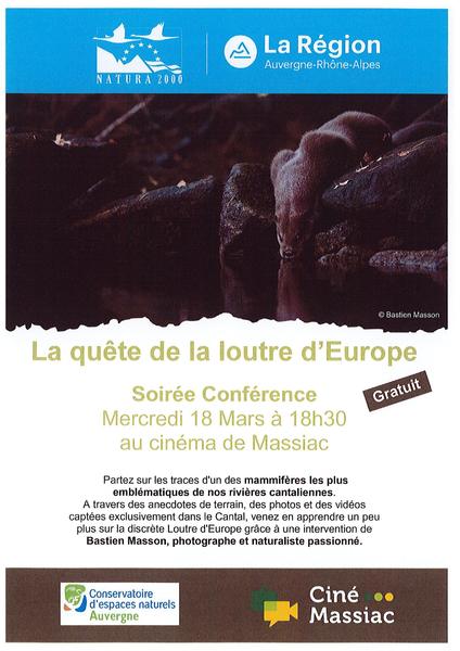 Soirée Conférence - La quête de la Loutre d'Europe