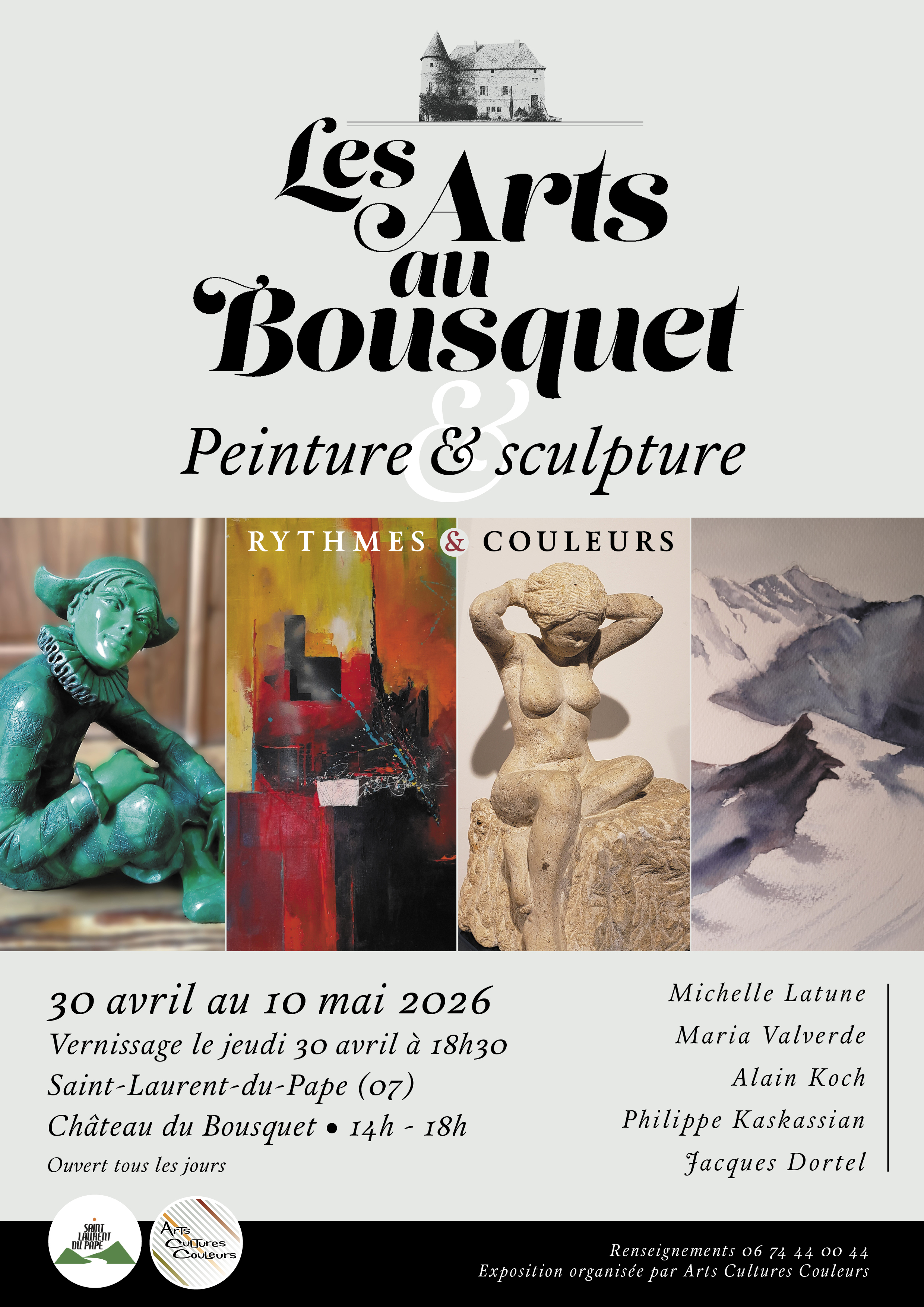 Exposition "Rythmes et couleurs" (peintures et sculptures)