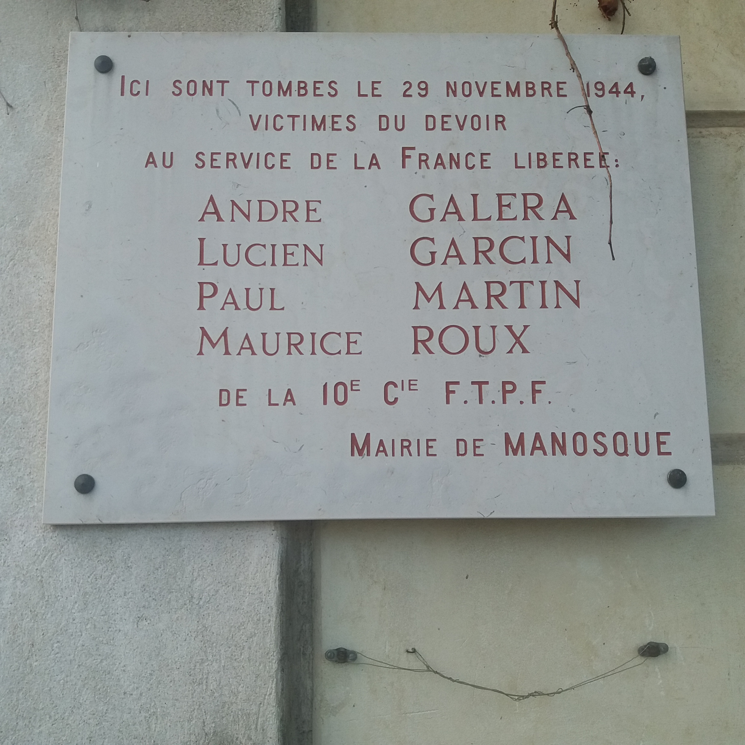 Plaque