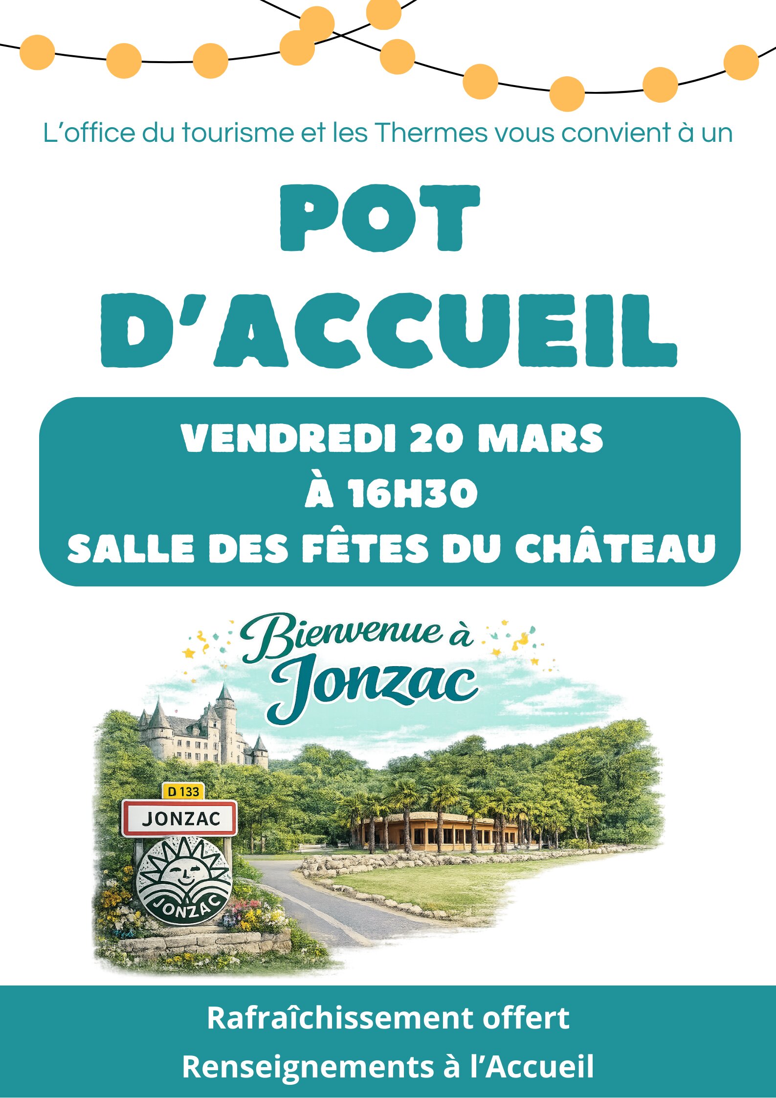 Pot d'accueil des Thermes et de l'office de tourisme de Jonzac