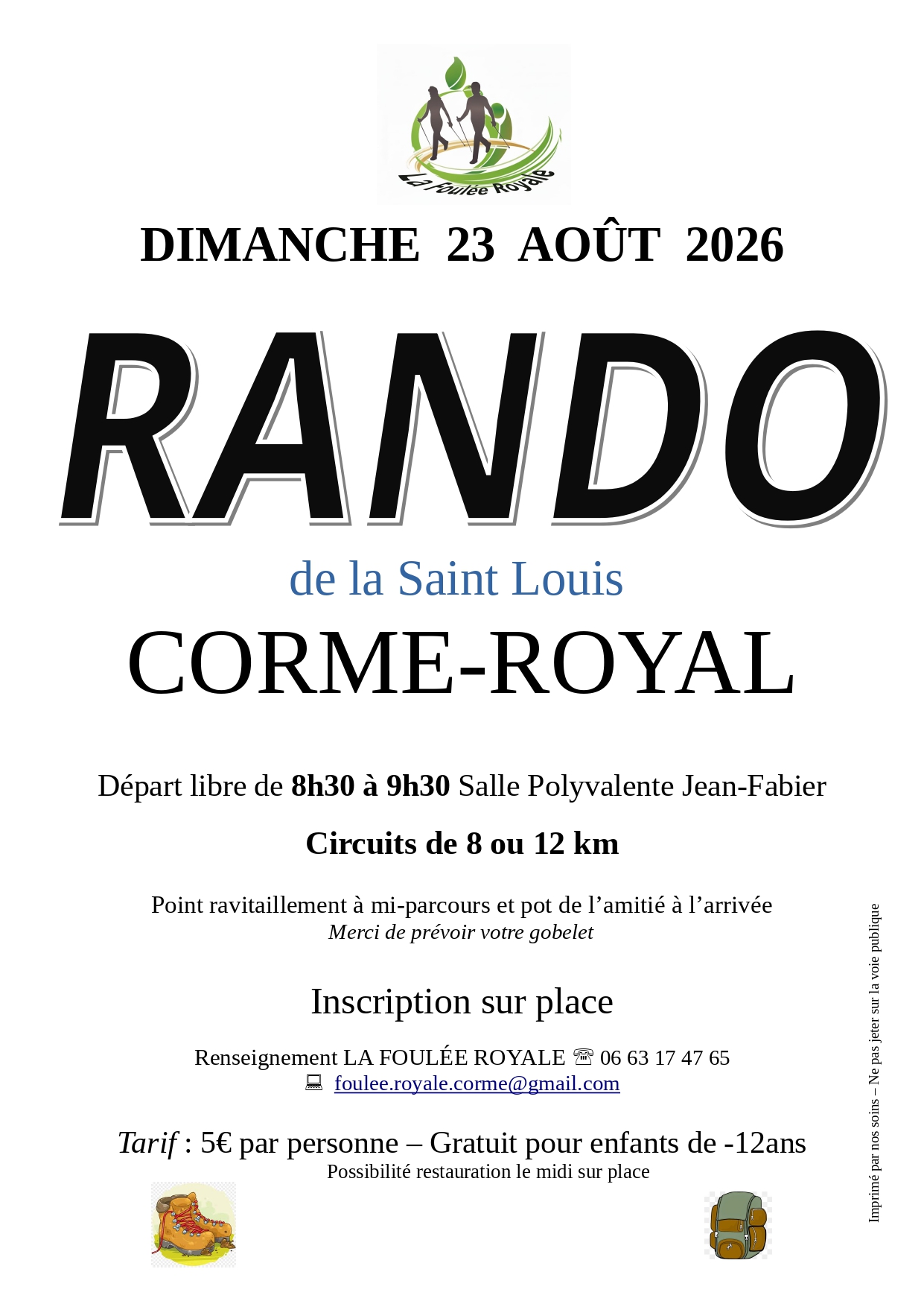 Randonnée de la Saint-Louis à Corme-Royal