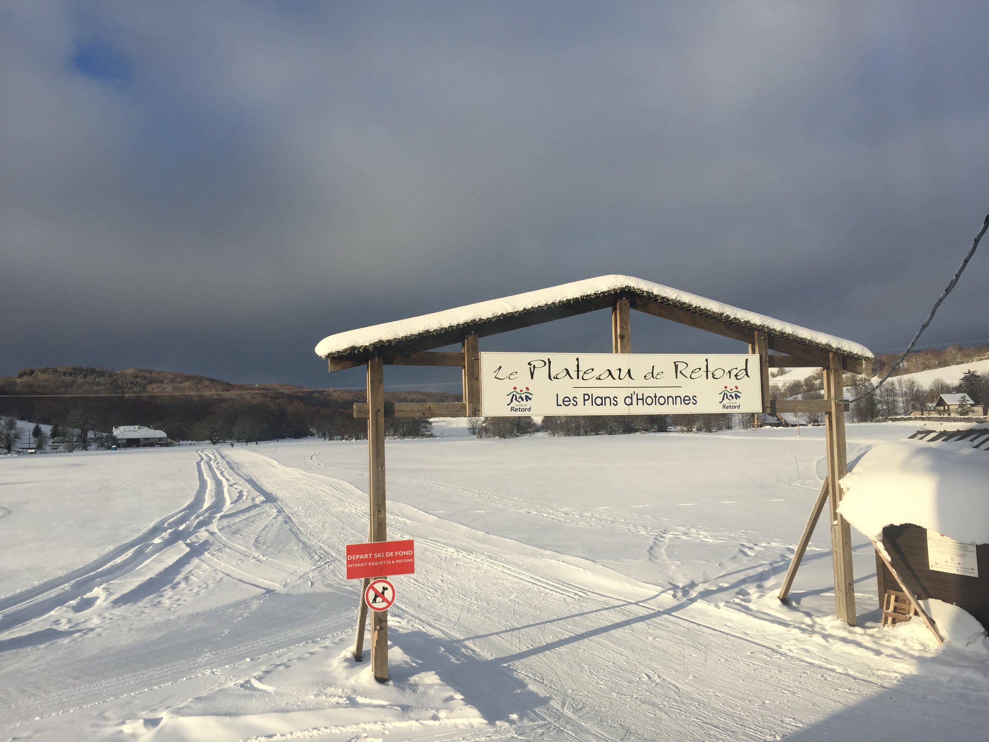 Piste verte de ski de fond du Plateau de Retord : Le Fond des Plans