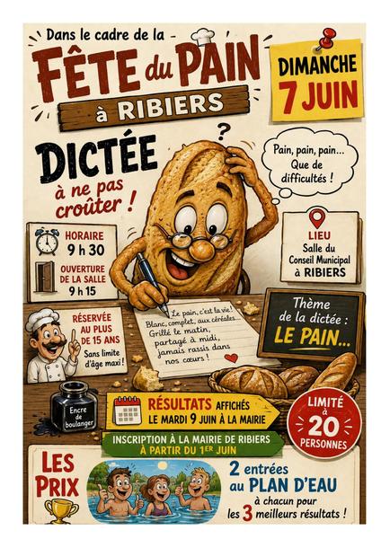 Fête du pain :  dictée