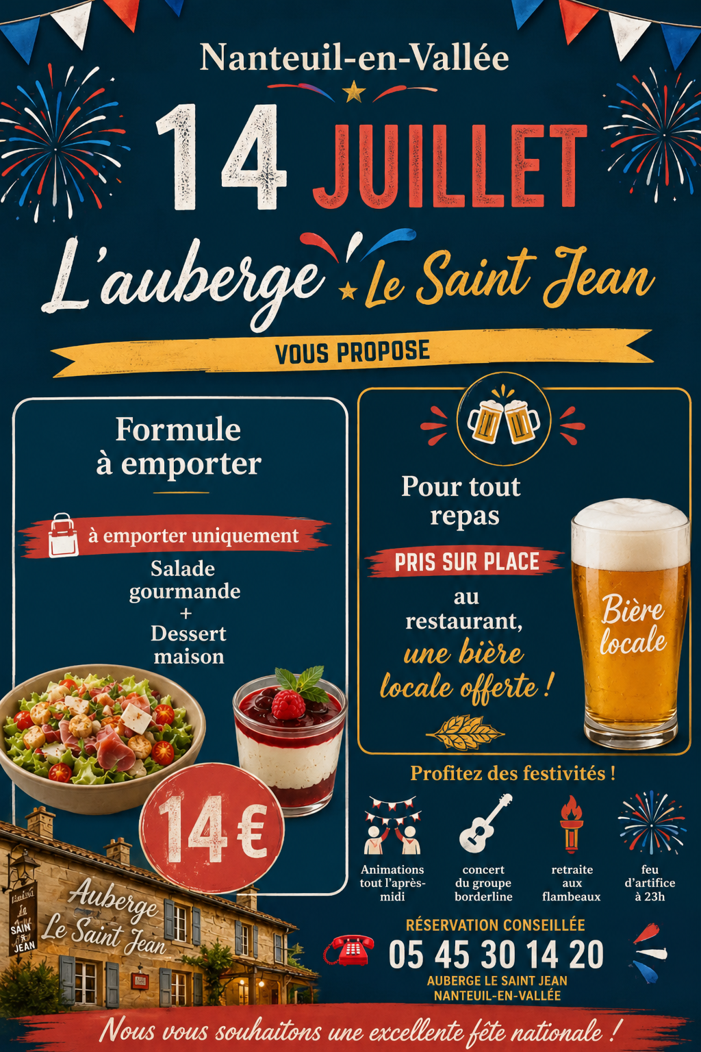 Fête Nationale au restaurant
