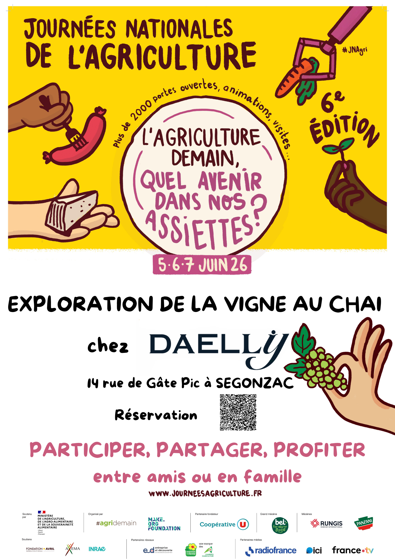 Journées Nationales de l'Agriculture - Exploration de la vigne au chai chez Daelly