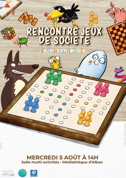 Jouons ensemble - rencontre jeux de société - Le trait d'Union