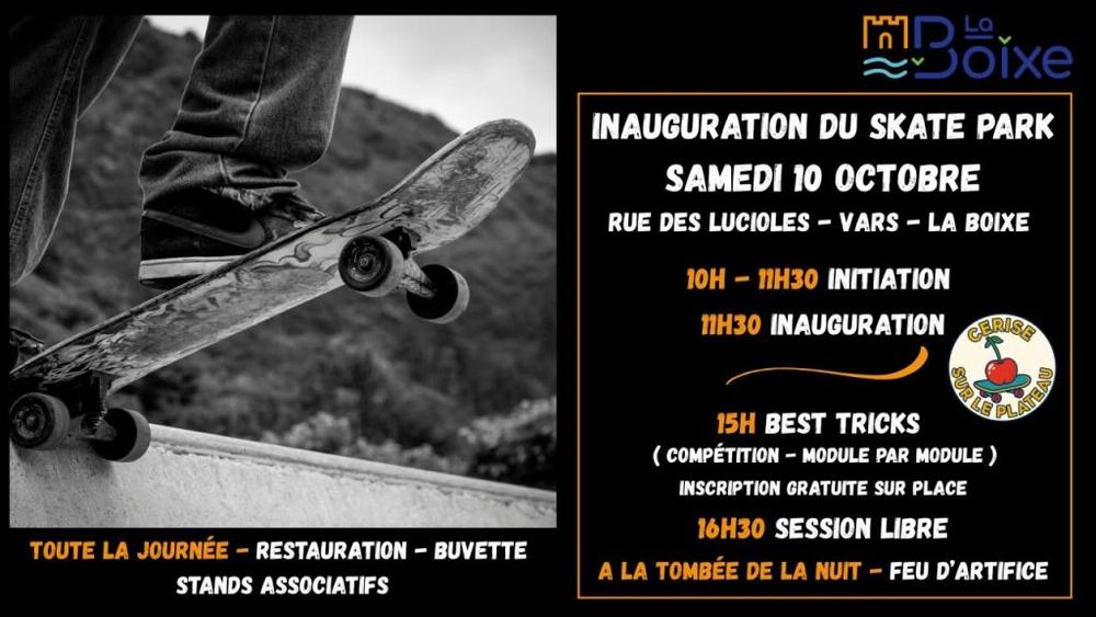 Inauguration du skate park