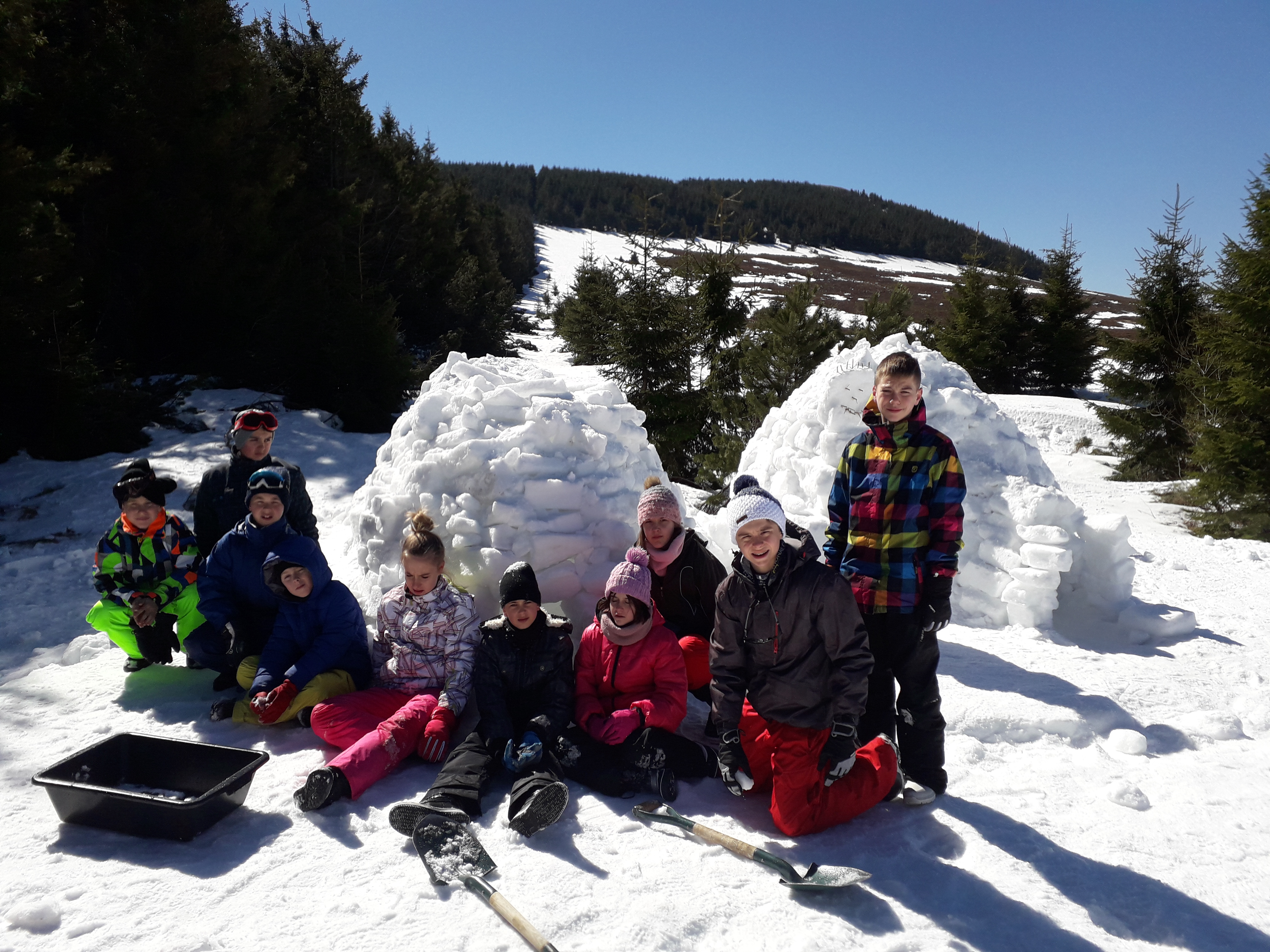 Construction d'igloo avec l'Echappée belle