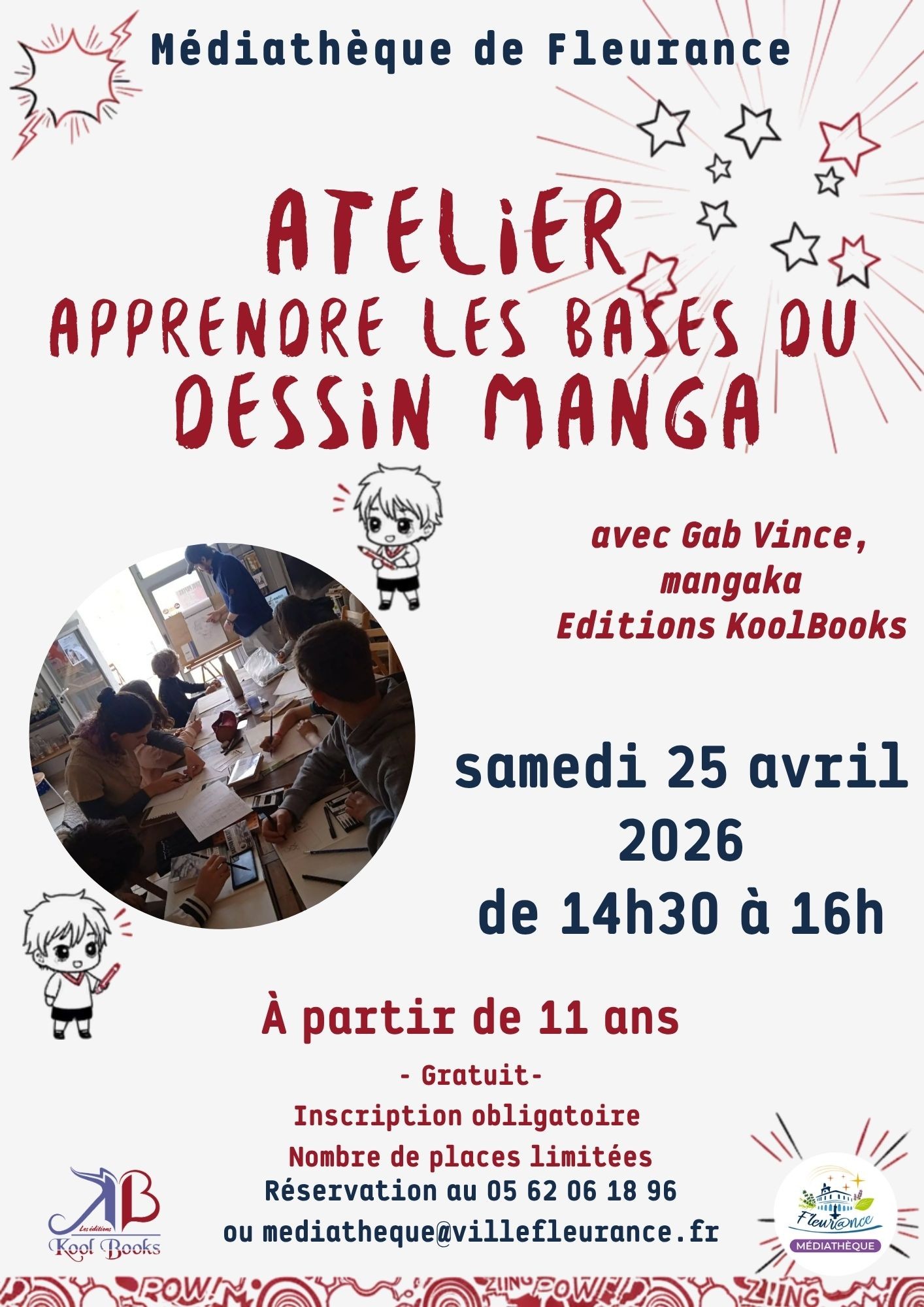 Atelier Apprendre les bases du dessin Manga_Fleurance