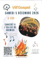 Concert Vill'Gospel à l'église Saint-Jean-Baptiste de Crémieu_Crémieu