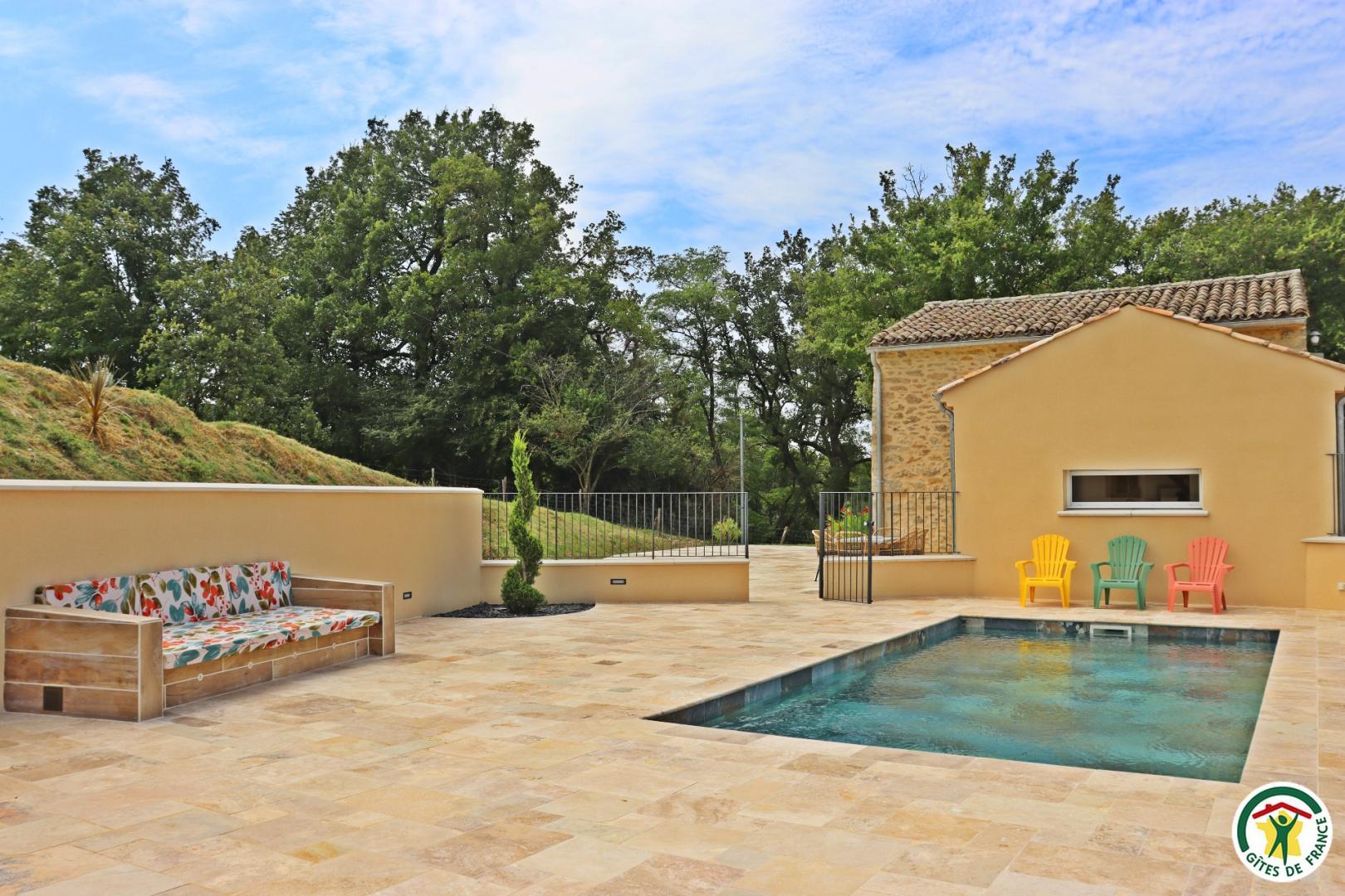 Piscine privée (7,5x3.5m, profondeur 1m5)