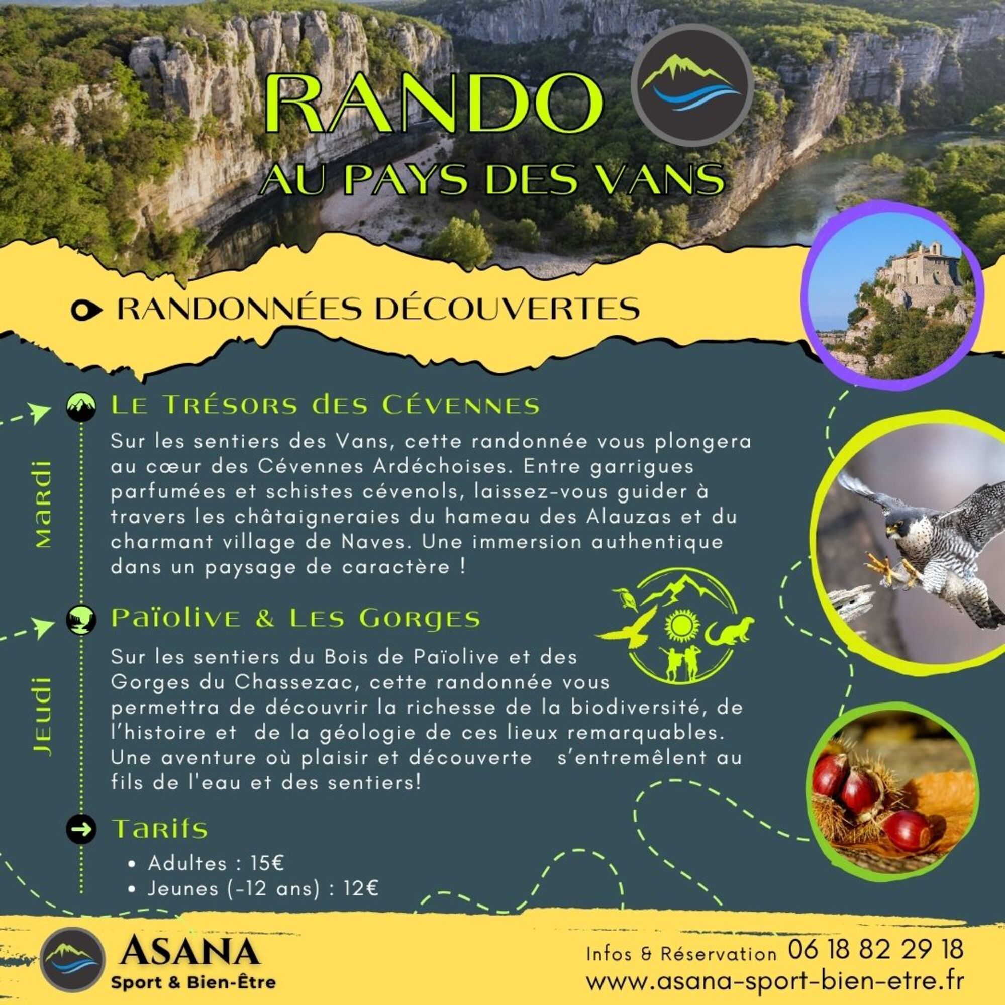 Randonnée au cœur du Bois de Païolive et des Gorges du Chassezac
