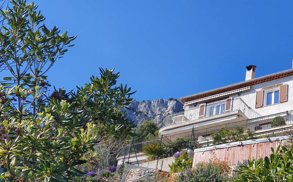 Gîte Villa Bel Horizon-Vue du gite depuis jardin des propriétaires-Eze-Gîtes de France des Alpes-Maritimes