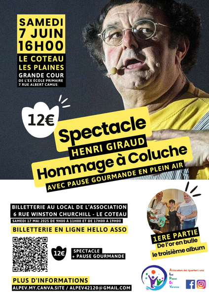 Spectacle et pause gourmande en plein air