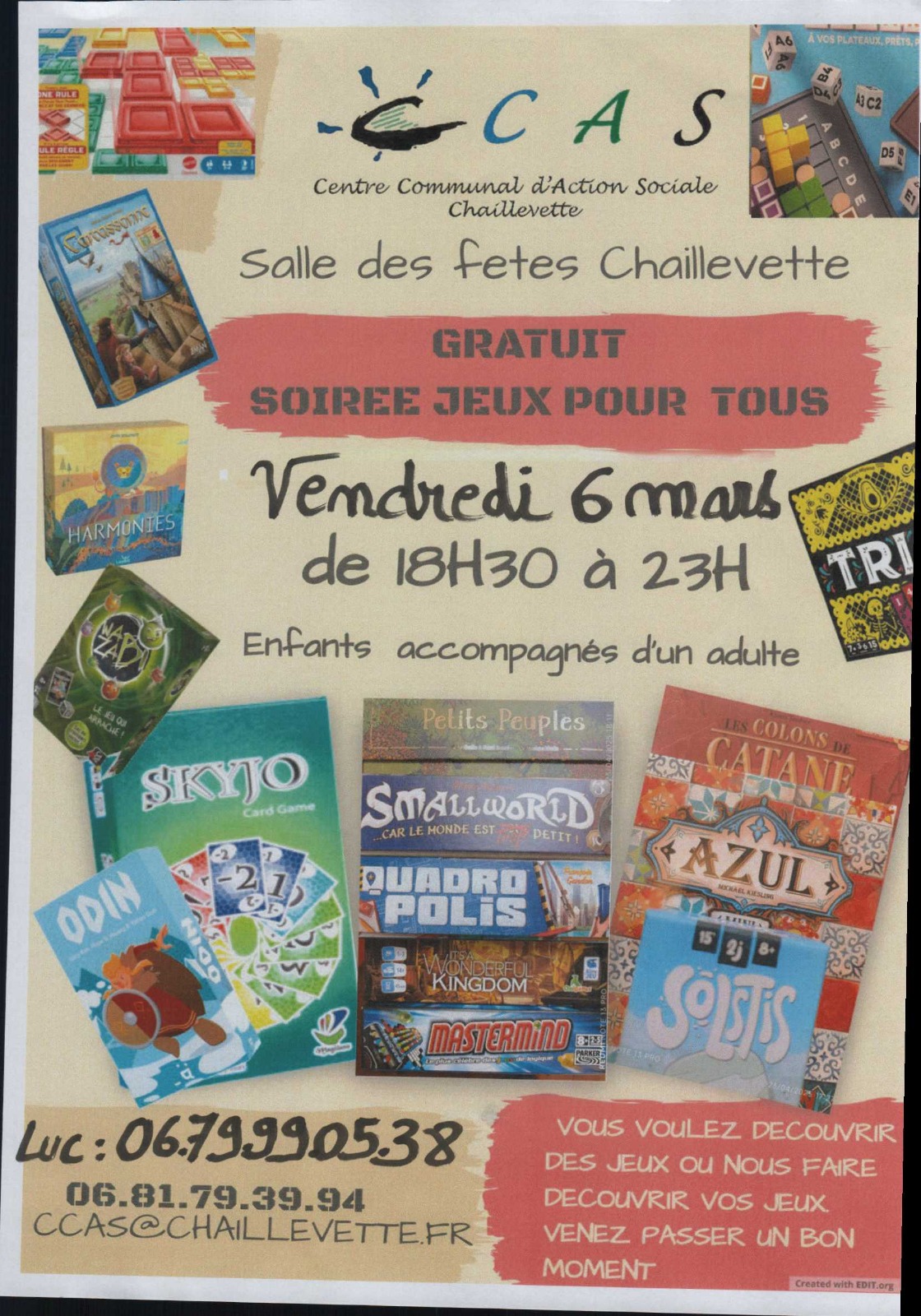 Soirée jeux pour tous