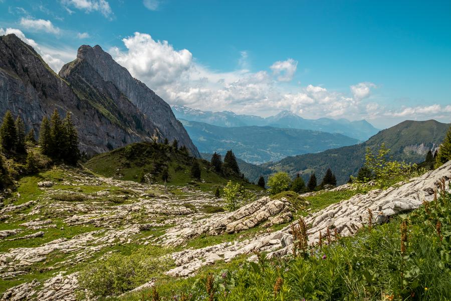 Itinéraire pédestre : rando'bus Samoëns - Cirque du Fer à Cheval par le Refuge de Bostan