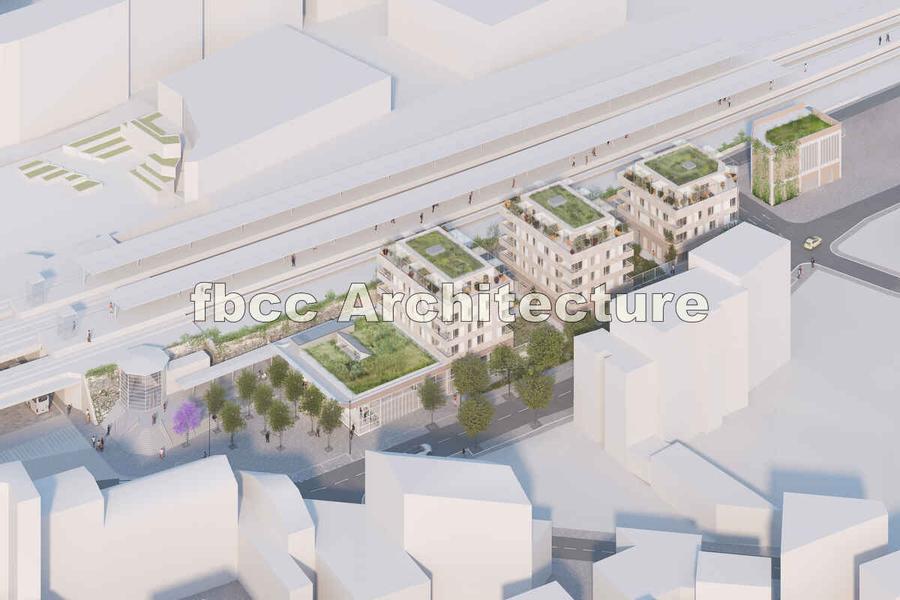 Plan de la gare de Nogent-Le Perreux - FBCC Architecture