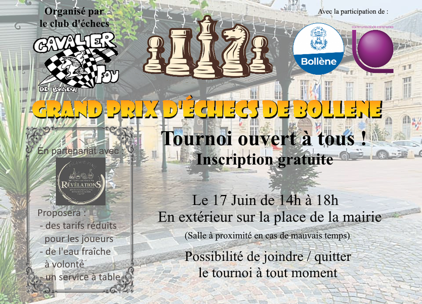 Grand prix d’échecs de Bollène - Bollène