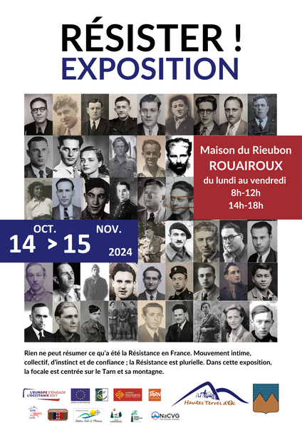 Exposition « RÉSISTER, les maquis Pol Roux du CFL 10 » 