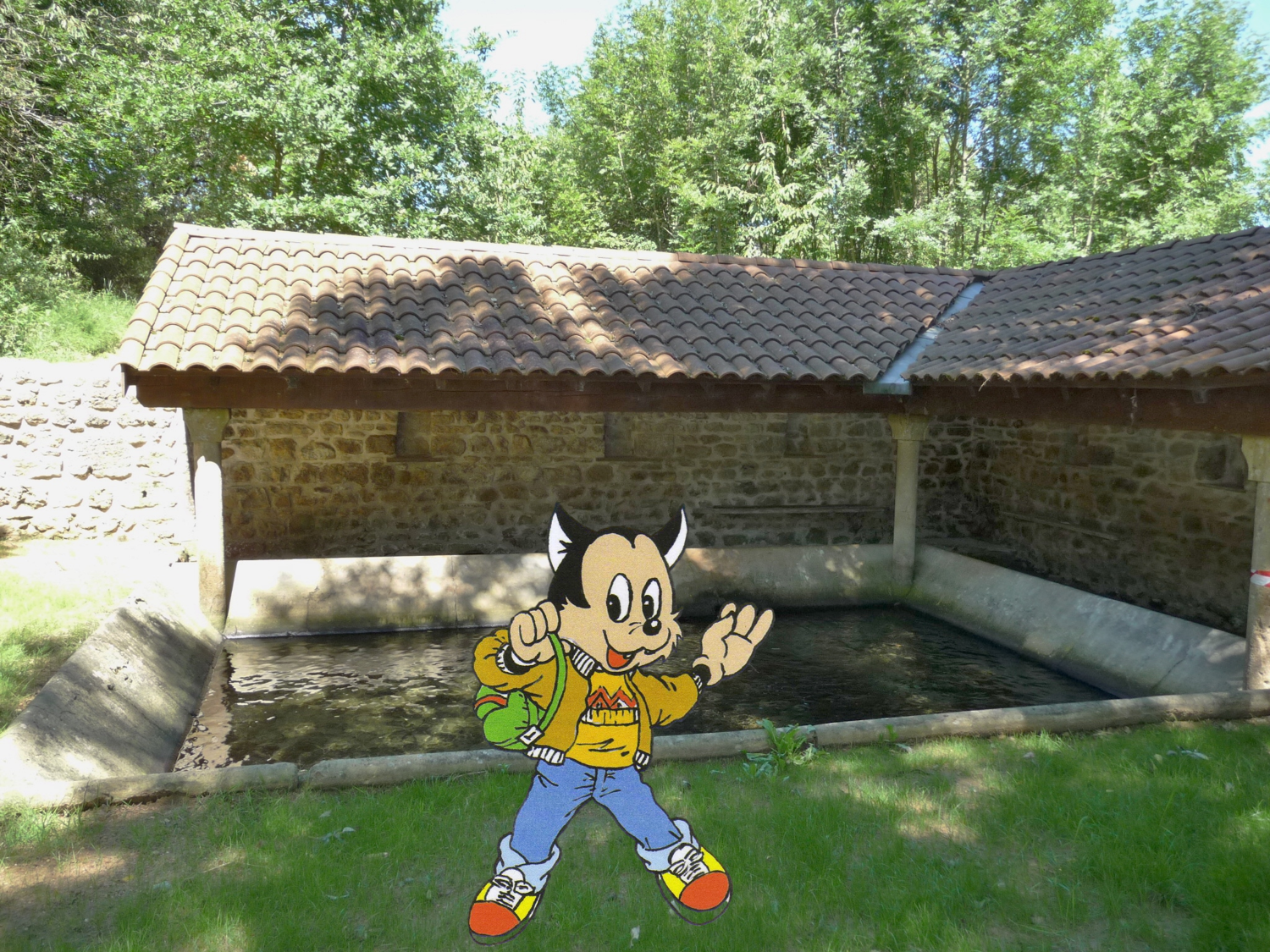 Griz'loup au lavoir de Nuelles