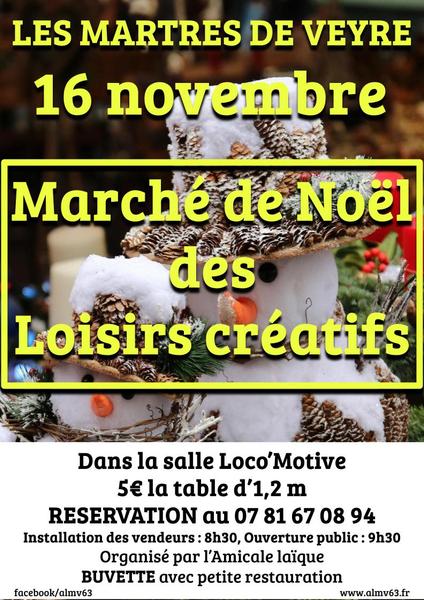 Marché de Noël des loisirs créatifs | La Loco'Motive
