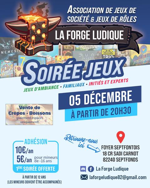 Soirée Jeux - La Forge Ludique