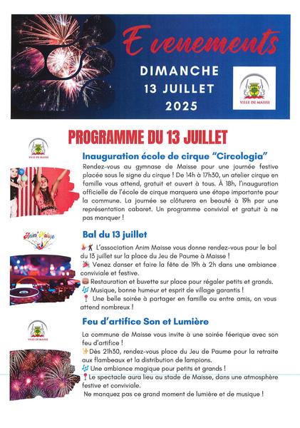 Fête du 13 juillet à Maisse