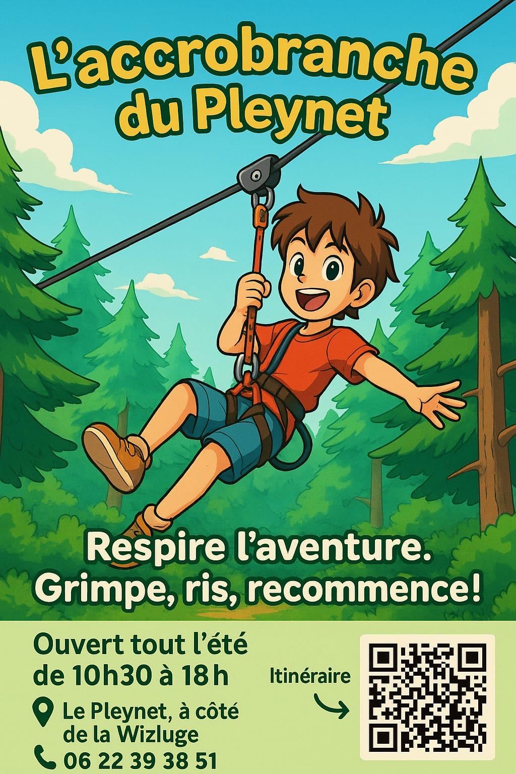 Les 7 Laux Aventure treetop adventure course