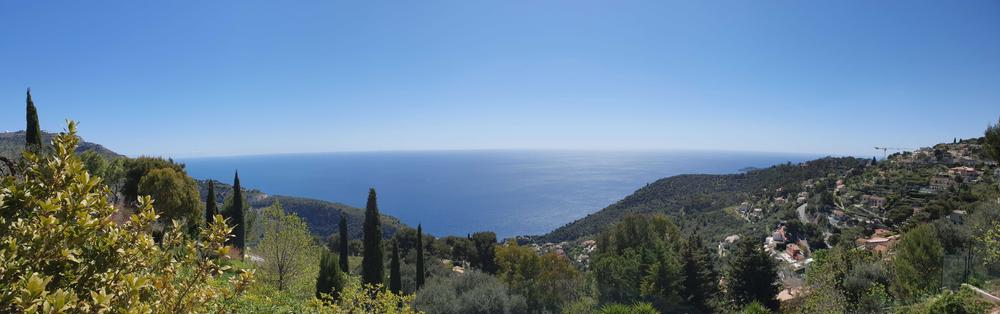 Gîte Villa Bel Horizon-Vue depuis le gîte-Eze-Gîtes de France des Alpes-Maritimes