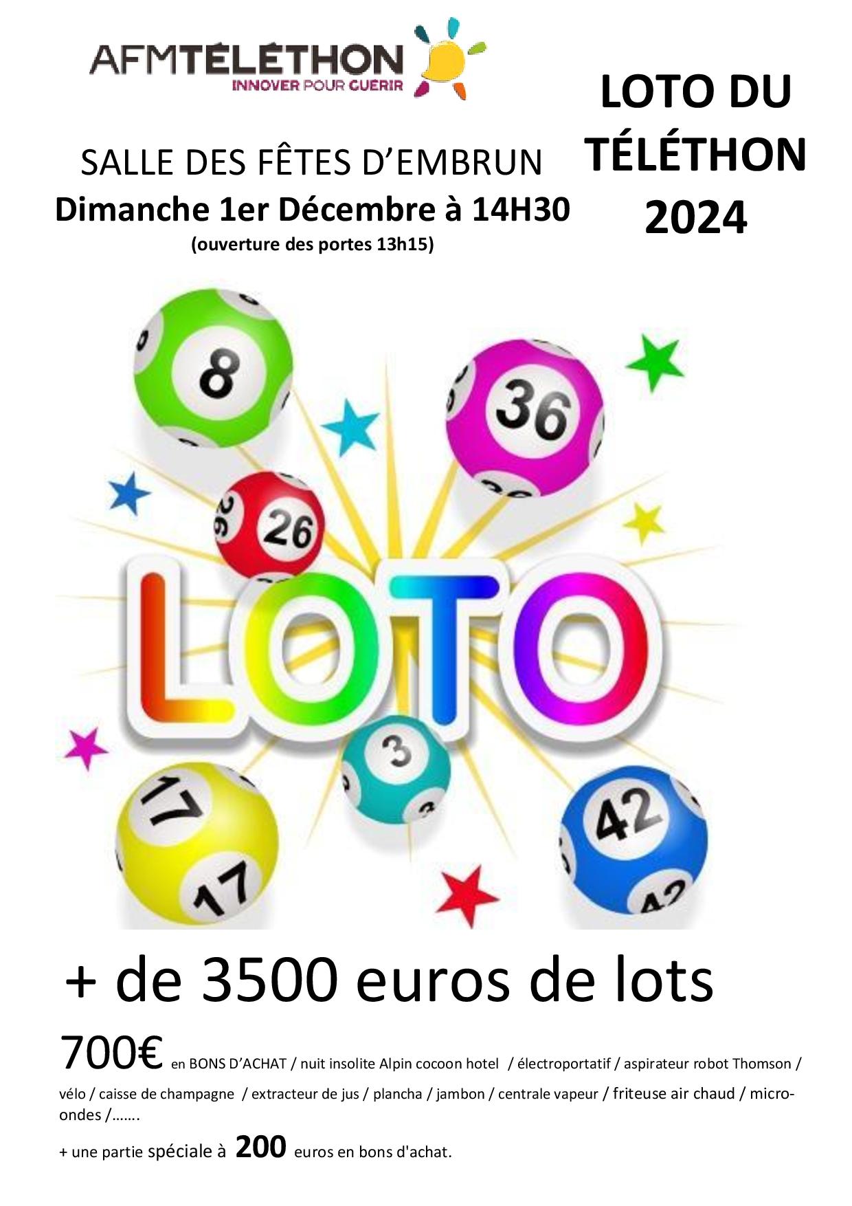 Loto du téléthon_Embrun