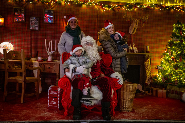 Séance photo avec le Père Noël