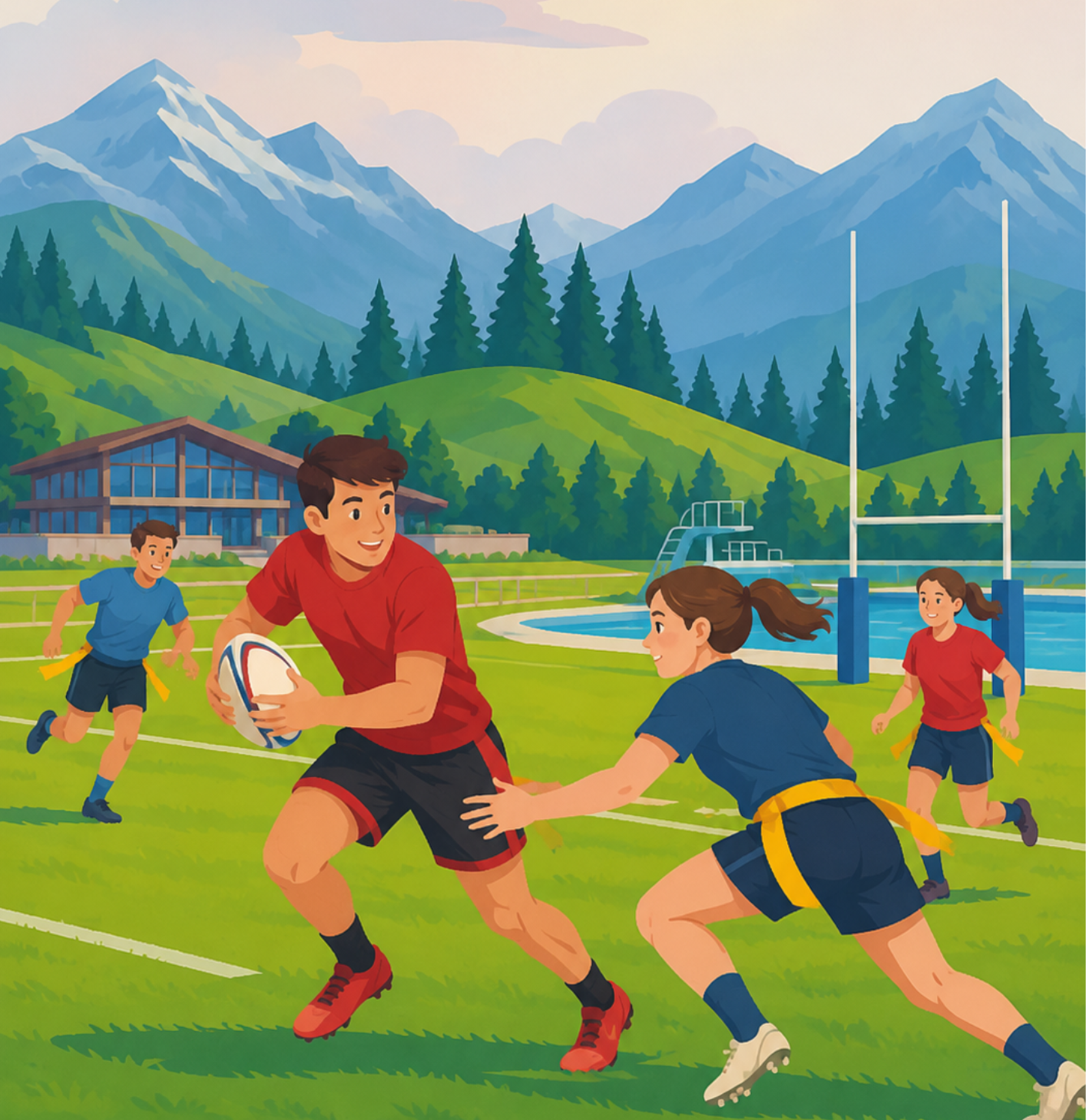 Tournoi sportif Touch Rugby