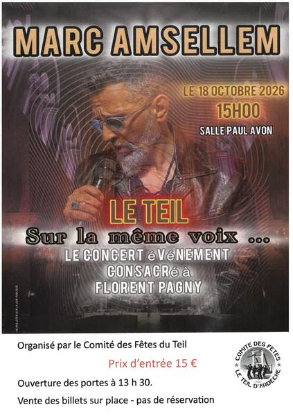 Concert Sur la même voix consacré à Florent Pagny_Le Teil